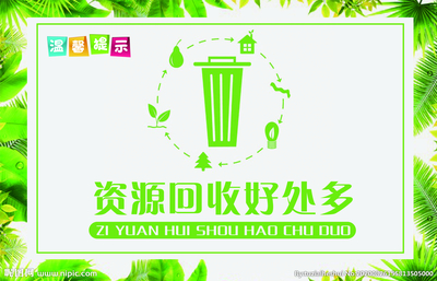 资源回收社会公益宣传海报素材图片